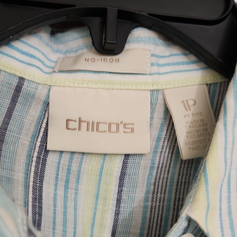 100% Linen Chicos No Iron Medium Lagenlook Beach Contemporary Travel - Picture 3 of 11